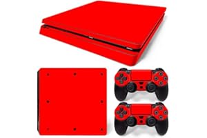 Gam3Gear PS4 Slim Console & Controller Vinyl Decal Protective Skin Cover Sticker - Red
