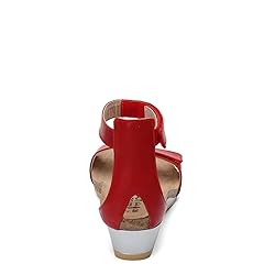 NAOT Footwear Women's Mermaid Wedge Kiss Red Lthr