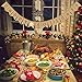 Happy Holidays Banner Burlap | Christmas Banner Burlap | Christmas Decorations| Holiday Decorations| Perfect for Home Yard Indoor Outdoor Mantel Fireplace Hanging Decor