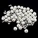 Beautiful Bead 100 pcs DIY Accessories Set Rivets+6mm Faux Pearls Ivory