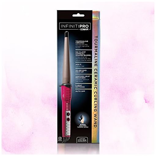 INFINITIPRO-BY-CONAIR-Tourmaline-Ceramic-Curling-Wand-1-inch-to-12-inch-Pink INFINITIPRO BY CONAIR Tourmaline Ceramic Curling Wand