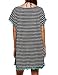 Meaneor Women's Summer Classic Striped Printed Loose Blouse Tunic Dress T-Shirts