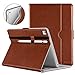 DTTO New iPad 9.7 Inch 5th/6th Generation 2018/2017 Case with Apple Pencil Holder, Premium Leather Folio Stand Cover Case for Apple iPad 9.7 inch, Also Fit iPad Pro 9.7/Air 2/Air - Brown(Grey Lining) primary