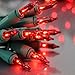 Holiday Essence 140 Red Musical Twinkle Christmas Lights – Indoor - Plays 25 Classical Holiday Songs - 8 Function Chaser - Green Wire- 26 Ft Wire Length, 2