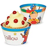 Caillou Party Supplies - Reversible Cupcake Wrappers (12)