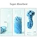 SOFTOWN Microfiber Hair Drying Towel Cap Super Absorbent for Short Hair, 1 Pack, Blue, 9 x 12 inch