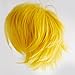 S-noilite Women Mens Short Fluffy Straight Hair Wigs Anime Cosplay Party Dress Costume Pixie Wig (Yellow)