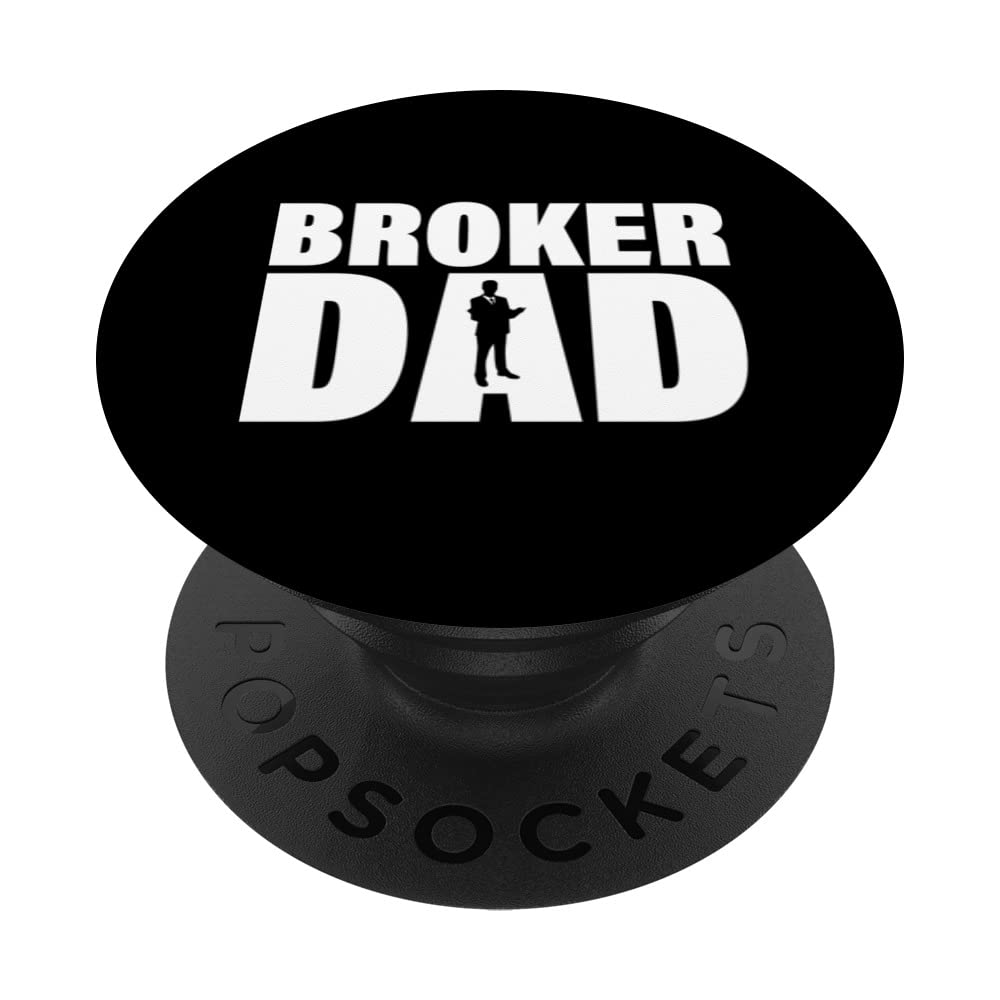 Profession Job For Men - Broker Dad PopSockets Swappable PopGrip