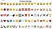 Cinema Sign for A4 Cinematic LIGHTBOX Color Emoji, Glyphs Card,A Set Includ 85pcs