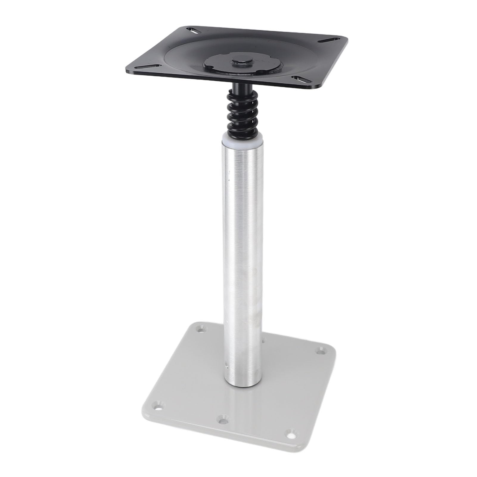 Boat Seat Pedestal Base Set, 6.9 Inch Aluminum Alloy Anti Slip Heavy Duty Mount for Most Boat Seats, 14 Inch Post Length