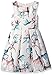 Pippa & Julie Girls' Printed Party Dress with Pieced Bodice and Box Pleats