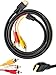 look see HDMI to RCA Cable, 5ft/1.5m HDMI Male to 3-RCA Video Audio AV Component Converter Adapter Cable for HDTV