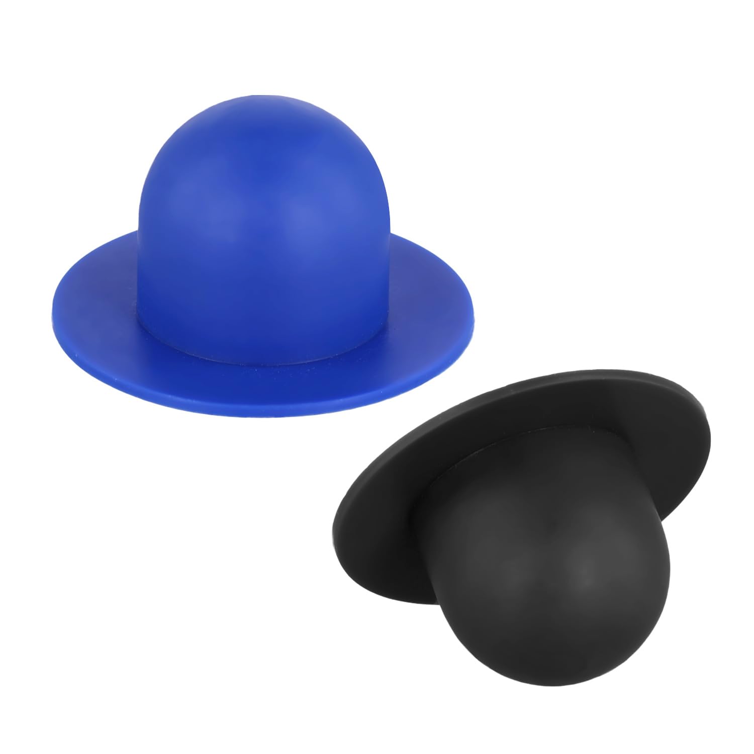 2pcs Replacement Pool Plugs for Intex, Above Ground Pool Wall Plug Filter Pump Strainer Hole Stopper Compatible with Intex and Bestway 28270 28271 28272 28273 26700 (Blue, Black)