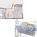 Haoun Bedside Hanging Storage Basket Office Desk Dormitory Iron Mesh Origanizer Caddy for Book Phone Magazine Holder (White)