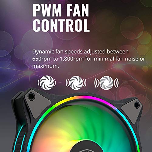 4 Cooler+Master+MasterFan+Addressable+Independently+Controlled