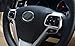 Beautost Fit for Toyota Highlander 2015 2016 2017 2018 2019 Wheel Steering Trim Panel Cover Matte
