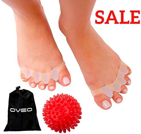 OVEO Toe Separators and Toe Straightener for Relaxing Toes, Bunion Relief, Hammer Toe