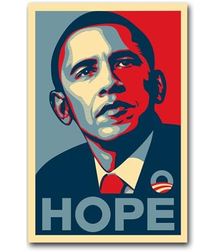 Amazon.com: Barack Obama FAIREY (Hope) Rare Campaign Poster 11 x