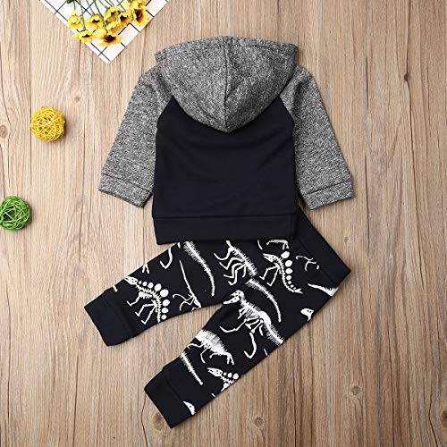 Hailouhai Peuter Baby Jongens Outfits Set Lange Mouw Lady Killer Gedrukt Hoodies Top + Lange Leggings Camouflage… - Image 4