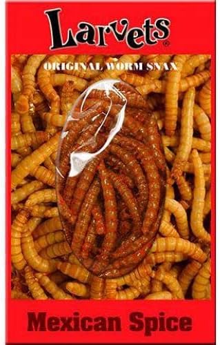 Mixed Media - BicBugs SUPERWORMS larvets Mexican spice flavor! edible insects bred for human consumption
