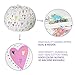 Stuffed Animal Storage Bean Bag XXL - 100% Cotton Canvas Plush Toy Organizing Bag, Machine Washable (38”,Hearts) Comfortable & Soft Seat for Nursery | Stylish Chair/Ottoman/Pouf for Boys & Girls
