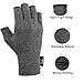 HUAD 2 Pairs Arthritis Compression Gloves Relieve Pain from Rheumatoid RSI Carpal Tunnel Joint Fingerless Gloves for Women and Men