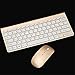KINGEAR Wireless Keyboard/Mouse Full-size Whisper-quiet Wireless Keyboards and Mouse for Desktop and Mac in Ergonomic Design