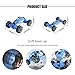 Lesgos Remote Control Stunt Toy Car, 2.4G Gesture Sensing Remote Control Stunt Car with Four-Wheel Drive, Off-Road & Sports Status, 45 Minutes Standby Suitable for Any Terrain, Children Gift (Blue 2)