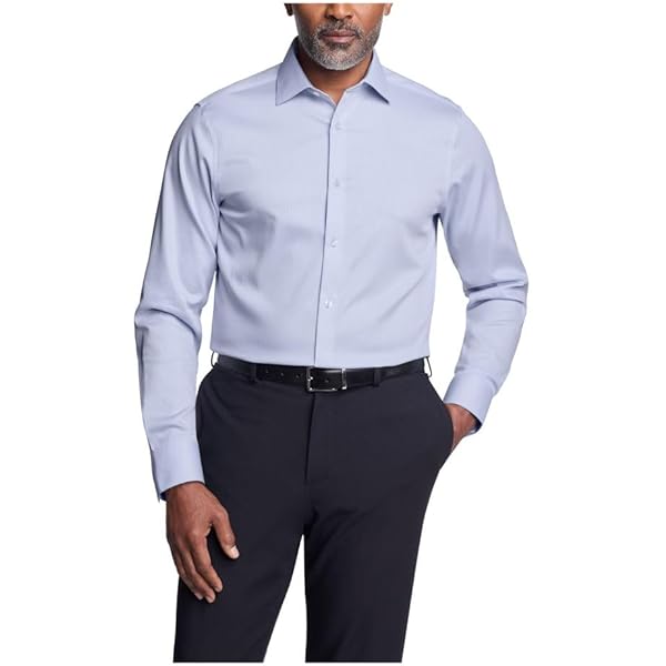 Amazon.com: Calvin Klein Men's Dress Shirt Slim Fit Everyday Active 4-Way  Stretch Print Sky Blue : Clothing, Shoes & Jewelry