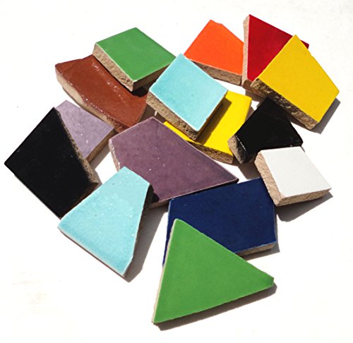 Mosaic Mercantile Crafter's Cut Ceramic Mosaic Tile, 2-Pound, Assorted