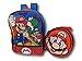 Nintendo Boys Backpack with Shaped Mario Head Lunch Kit, Red, One Size