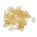 Gold Leaf Gilding Flakes, 10g Silver Flakes, KAVAVE Gold Metallic Foil Flakes for Painting Arts, Crafts Nails,DIYs,Furniture Decoration Golden Pierced Tree Leaf