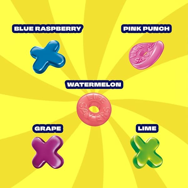 LIFE SAVERS GUMMIES X’S & O’S GUMMY CANDY GAME NIGHT FAMILY GAME SNACK, 7 OZ BAG