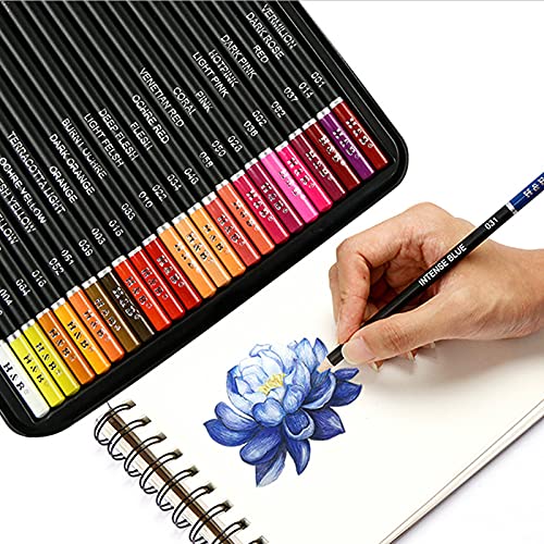 Colored Coloring Pencils for Adult Coloring, Drawing Pencils Set of 72 Professional & Premium Soft Wax-Based Cores Art Pencil Set for Drawing Sketching Shading, Ideal Gift for Adults Artists Beginners