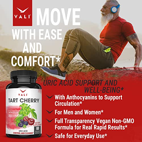 VALI Tart Cherry Uric Acid Cleanse. Organic Cherry Concentrate, Organic