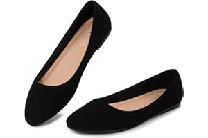 MUSSHOE Flats Shoes Women Pointed Toe Basic Womens Flats