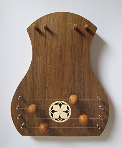 TK O'Brien's Walnut Door Harp with Dogwood Flower