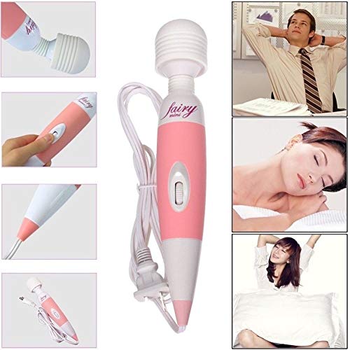 Feefine Handheld Wand,Personal Vibrate Wand Massager Multi-Speed Whisper Quiet, Waterproof, Handheld, Cordless for Neck Shoulder Back Body Massage, Sports Recovery Personal Shoulder Neck (Black)