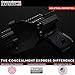 Concealment Express OWB Paddle KYDEX Holster (Black) - Outside Waistband - Adjustable Cant & Posi-Click Retention - 100% US Made