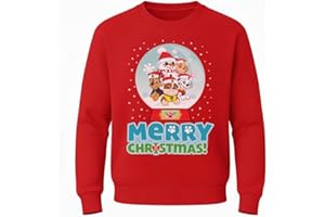 TSTARS Kids Paw Patrol Christmas Sweatshirt Skye Marshall Rubble Funny Ugly Sweater Style Holiday Pullover for Toddlers and Kids