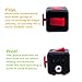Generic Fidget Cube Relieves Stress Boredom & Anxiety Christmas Gift, Black/Red
