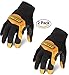 Ironclad YS-RWC-03-M Ranchworx Cowboy Glove (2 Pack), Medium, Black/Tan