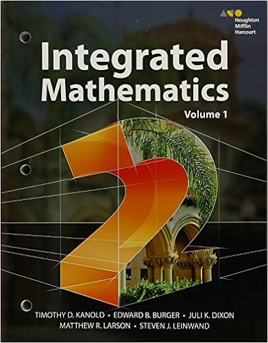 Hmh Integrated Math 2 Interactive Student Edition Volume 1 Consumable 2015 Houghton Mifflin Harcourt 9780544389830 Amazon Com Books