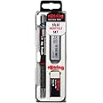 rOtring Tikky Mechanical Pencil Set, HB 0.7 mm, Burgundy, Includes 12 Leads and Eraser
