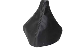 The Tuning-Shop Ltd Compatible with Shift Boot for Pontiac Firebird & Chevrolet Camaro 1997-2002 Black Italian Leather Black Stitch