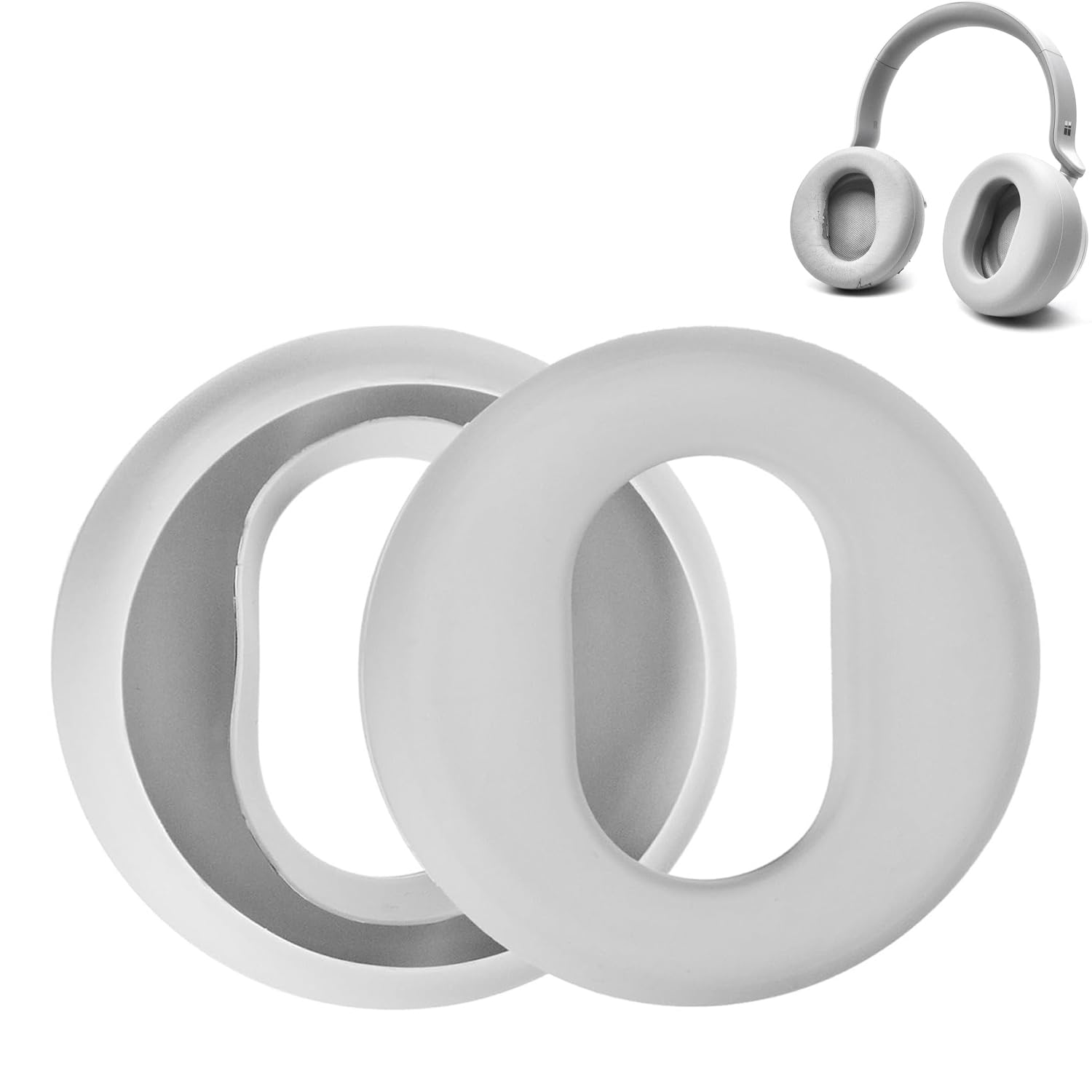 MYAYD Silicone Ear Pads Cover Protector Compatible with Microsoft Surface Headphones Gen I & Gen II, Headphones Replacement Ear Cushions (New)