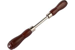 O'SKOOL Scraper Burnisher with Ø3/8" x 3-1/16" Chrome Molybdenum Steel Rod and Beechwood Dual-Handle