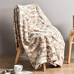 Soft Throw Blanket, 50" x 60" Luxurious Warm Thick