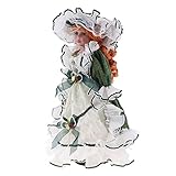 MagiDeal 40cm Excellent Workmanship Doll DIY Accessory Vintage Porcelain Lady Dolls with Display Stand