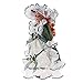 MagiDeal 40cm Excellent Workmanship Doll DIY Accessory Vintage Porcelain Lady Dolls with Display Stand